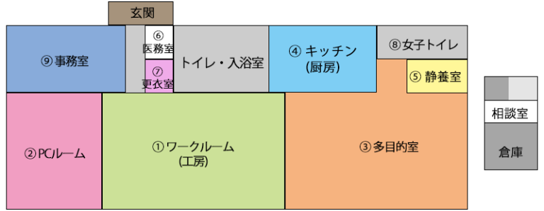 you愛の施設配置図